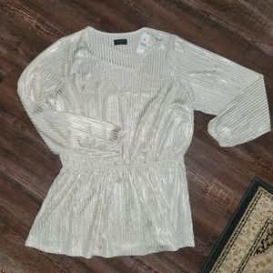 NWT Lane Bryant Gold Blouse